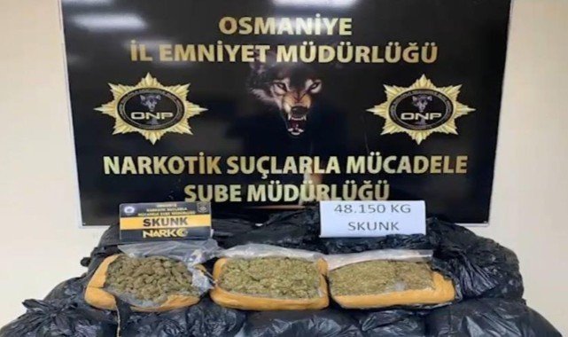 Osmaniye'de kilolarca sentetik uyuşturucu ele geçirildi