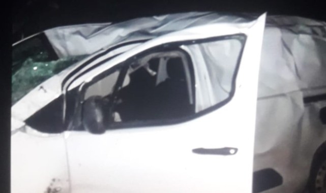 Otomobil şarampole uçtu: 1 ölü, 1 yaralı