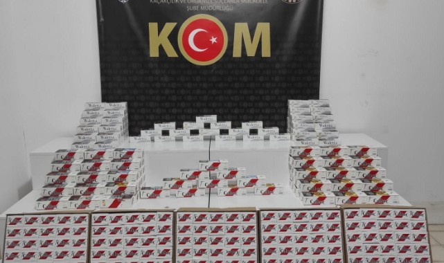 Samsun'da çok sayıda boş makaron ele geçirildi
