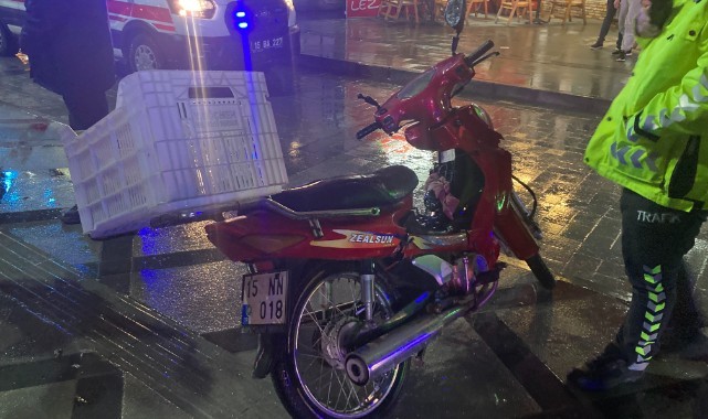 Alkollü motosiklet sürücüsü kaza yaptı: 1 ağır yaralı