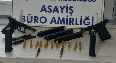 Fason silah parçaları ele geçirildi: 1 tutuklama