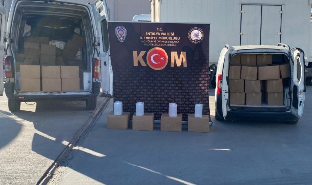 Kaçak sigara ve sahte alkol operasyonu