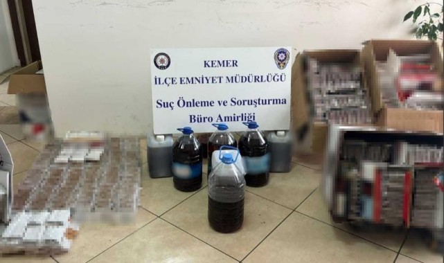 Kaçak tütün ve sahte alkol operasyonu: 5 gözaltı