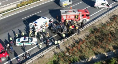 Kuzey Marmara Otoyolu'nda feci kaza: 6 yaralı