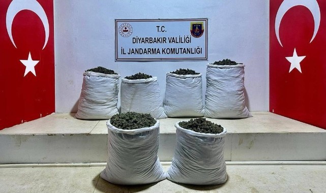Lice’de 3 ayrı noktada 79 kilo esrar ele geçirildi
