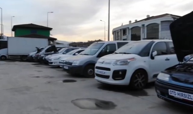 Motor ve şasi numaraları değiştirilmiş 11 araç ele geçirildi