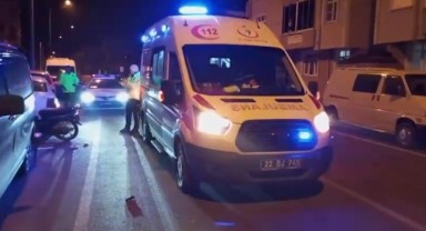 Motosikletinin hakimiyetini kaybeden sürücü yaralandı