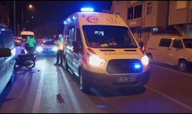 Motosikletinin hakimiyetini kaybeden sürücü yaralandı
