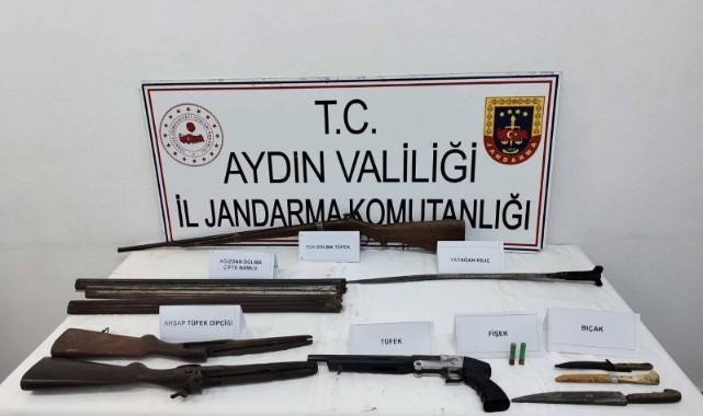 Osmanlı dönemine ait tüfek ve kılıç ele geçirildi