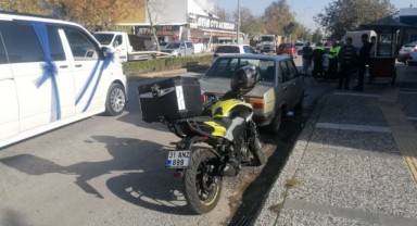 Otomobil motosiklete çarptı: 1 yaralı