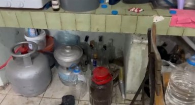 Polisten yılbaşı öncesi sahte içki imalathanesine baskın