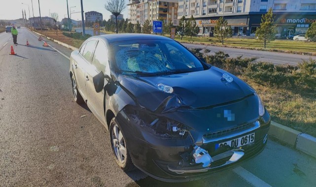 Sivas’ta otomobilin çarptığı yaya ağır yaralandı
