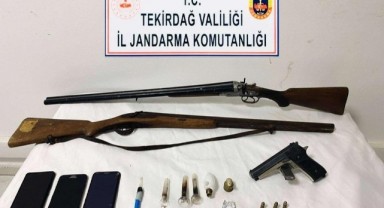 Tekirdağ'da silah ve uyuşturucu operasyonu