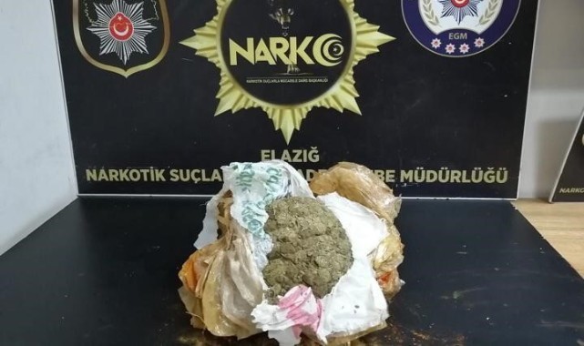 Elazığ’da uyuşturucuya geçit yok: 1 tutuklama