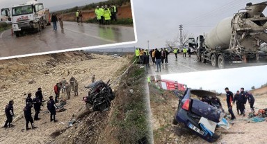 Kilis’te beton mikseri ile otomobil çarpıştı! 2 kişi öldü