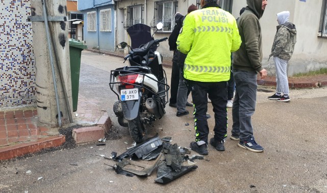 Motosiklet otomobil ile çarpıştı: 1 yaralı