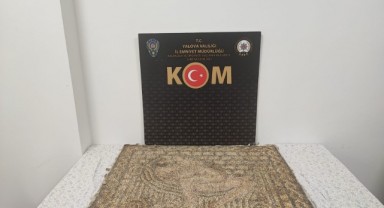 Roma dönemine ait taş mozaik tablo ele geçirildi