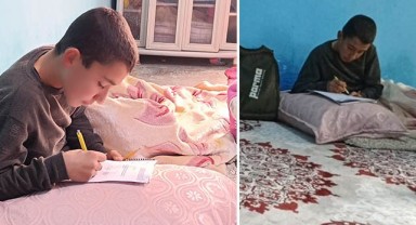 Şanlıurfa'da ayağı kırılan öğrenciye evde sınav imkanı!