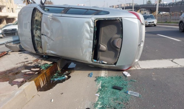 Şanlıurfa'da otomobil devrildi: sürücü yaralandı