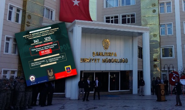 Şanlıurfa Emniyetinden operasyon: 191 kişi yakalandı