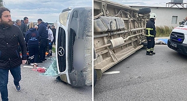 Tarım işçilerini taşıyan servis kamyonetle çarpıştı: 1 ölü, 5 yaralı