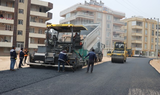 Urfa merkezde asfalt çalışması sürüyor