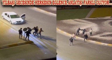Yılbaşı gecesinde gergin anlar kameraya yansıdı