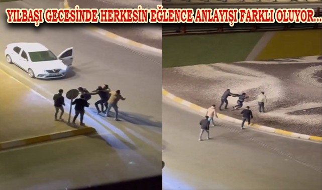 Yılbaşı gecesinde gergin anlar kameraya yansıdı