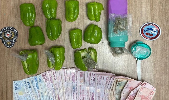 Dolma biberle uyuşturucu servisi