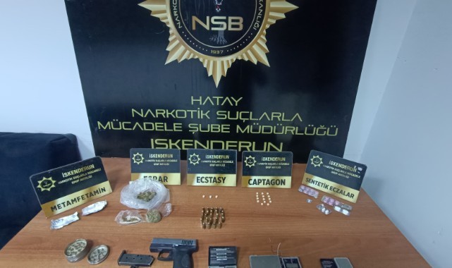 Evinde uyuşturucu madde ve silah ele geçirilen şahıs tutuklandı