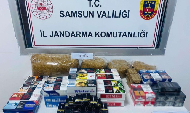 Jandarma çok sayıda makaron ele geçirildi
