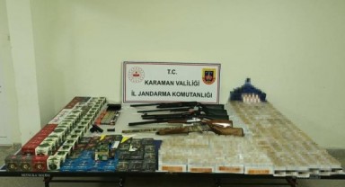 Jandarmadan kaçak tütün ve silah operasyonu