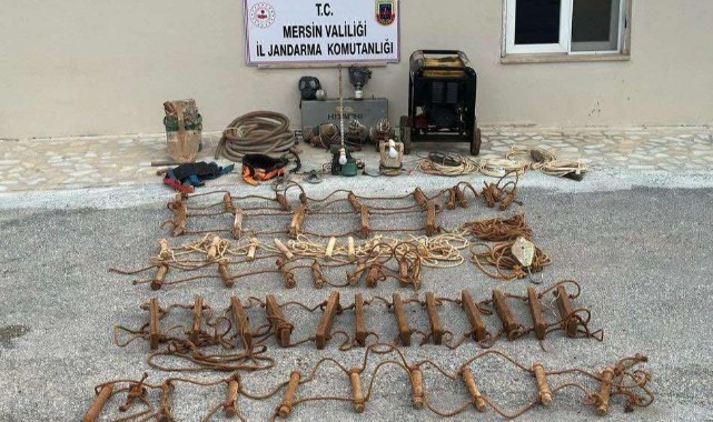 Kaçak kazı yapan 5 şüpheli suçüstü yakalandı