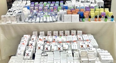 Kaçakçılık baskınında, hem elektronik hem de klasik sigara ele geçirildi