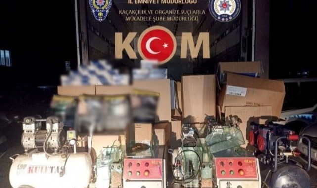 Kocaeli’de çok sayıda dolu ve boş makaron ele geçirildi