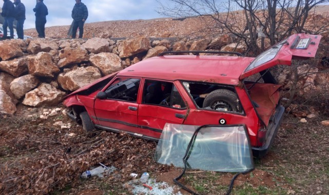 Kontrolden çıkan araç şarampole uçtu: 1 yaralı