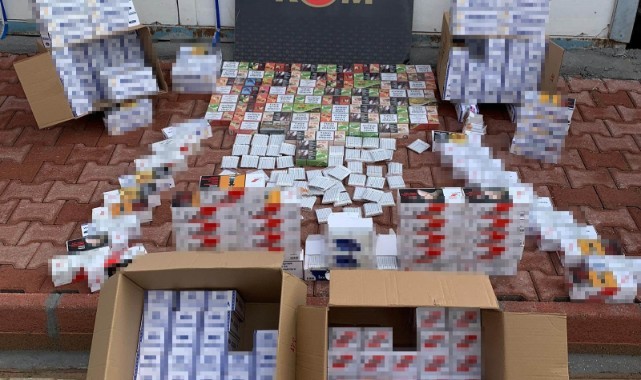 Malatya’da 778 bin adet kaçak makaron ele geçirildi