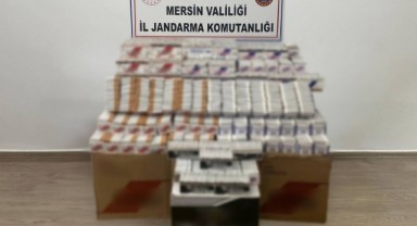 Mersin'de çok sayıda kaçak makaron ele geçirildi: 3 gözaltı