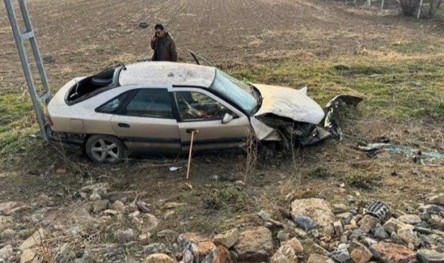 Otomobil şarampole uçtu: 1 yaralı