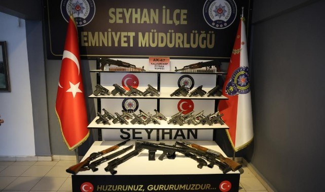 Seyhan’da 45 ruhsatsız silah ele geçirildi! 346 suçlu yakalandı
