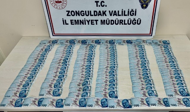 Zonguldak'ta sahte para ele geçirildi