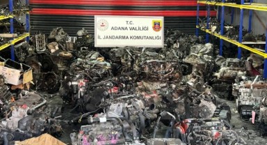 Adana’da 96 kaçak otomobil motoru ele geçirildi