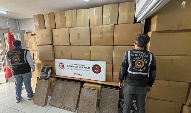 Ankara ve Mersin’de milyon liralık kaçakçılığın önüne geçildi