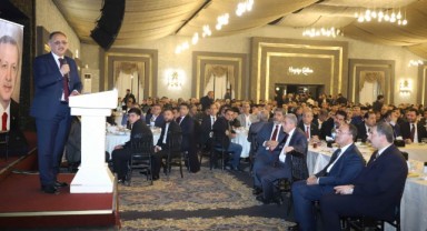 Bakan Özhaseki Karaköprü'de inşaat sektörü ve STK temsilcileriyle buluştu
