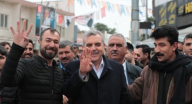 Başkan Beyazgül Viranşehir ilçesini karış karış dolaştı destek sözü aldı