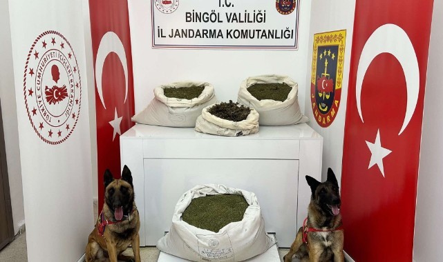 Bingöl'de 57 kilo uyuşturucu ele geçirildi