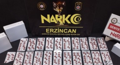 Erzincan’da 285 adet sentetik hap ele geçirildi