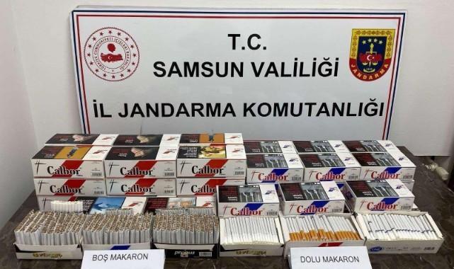 Jandarmadan kaçak tütün satıcılarına baskın