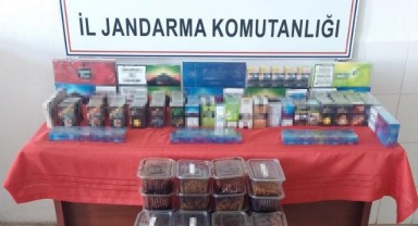 Jandarmadan kaçak tütün ve sigara operasyonu