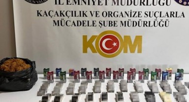 Kaçak elektronik sigara ve makaron ele geçirildi